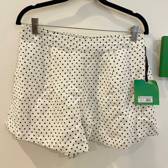 Women's Mini Polka Dot Linen Flared High Rise Shorts kate spade Target x small - Picture 1 of 6